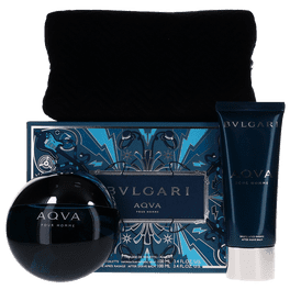 Bvlgari Aqva Pour Homme Parfum Set - 3.4 oz. EDT Spray, 3.4