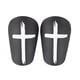 thumbnail image 1 of 2 mini espinilleras de fútbol, ​​ligeras, para adultos Negro 10x6cm, 1 of 9