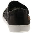 thumbnail image 6 of Blowfish Malibu Women's Vex Stylish Slip-On Sneakers Distressed Edges Elastic Inside (6.5, Black Smoked 16 Oz Canvas), 6 of 6