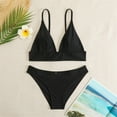 thumbnail image 3 of Vedolay High Waisted Swimsuits For Women Two Piece Swimsuits for Women Tummy Control Bathing Suit One Shoulder Tankini Top with Bikini Bottoms,Black L, 3 of 5