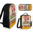 thumbnail image 2 of Kirby Backpacks 3 Piece Set Bookbag with Lunch Bag And Pencil Case, 2 of 8