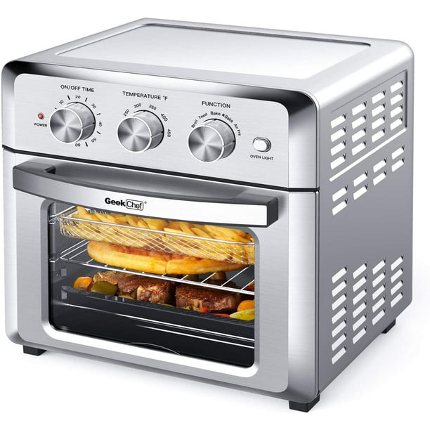 Geek Chef Air Fryer Toaster Oven, 4 Slice 19 Quart Convection Airfryer ...