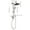 Brushed Nickel#4, variant on Freestanding Bathtub Faucet, ShowerSpas Shower System, with 10" Rain Showerhead, 4-Function Hand Shower, Adjustable Slide Bar and Soap Dish, Brushed Nickel Freestanding Tub Filler