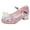 Pink, variant on Toddler Shoes Little Kid Girls Dress Pumps Glitter Sequins Princess Flower Low Heels Show Dance Shoes Rhinestone Sandals for Wedding Party School Princess Dress Shoes (4 Years,Grey)