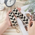 thumbnail image 3 of 1pc 80-140cm Geometric Pattern Adjustable Shouder Bag Strap 3.8cm Wide Crossbody Canvas Bag Handbag Strap Replacement Bag Belt with Golden Alloy Adjuster, 3 of 9