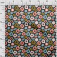 thumbnail image 3 of oneOone Cotton Poplin Gray Fabric Asian Retro Floral Fabric For Sewing Printed Craft Fabric By The Yard 42 Inch Wide, 3 of 4