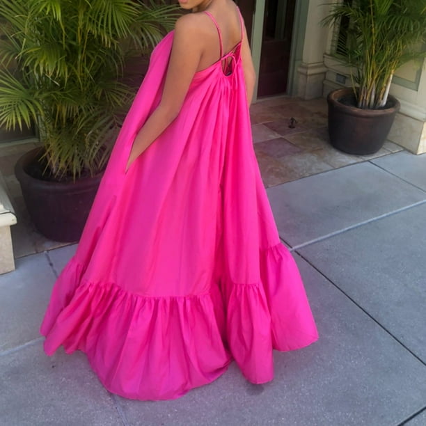 Hot pink going out clearance dress