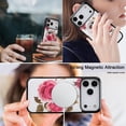 thumbnail image 4 of for iPhone Air Floral Pattern PU Leather + TPU Magnetic Wireless Charging Case, Classic Shock Absorbing Ultra Slim Drop Protective Anti-Scratch Lightweight Women Back Cover, White, 4 of 8