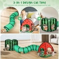 thumbnail image 2 of Cat Play Tunnel Tailtastic Sandía 3 en 1 con carpa y pelota, 2 of 6