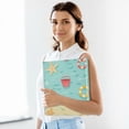 thumbnail image 6 of FORMRS 3 Ring Binder 1.5 inch with Pockets Set of 2 Clip Board 200 Sheets Capacity, Blue Beach Pattern, 6 of 8