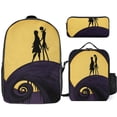 thumbnail image 1 of The Nightmare Before Christmas Backpack Set Spacious Daypack Snack Bag and Multi Pocket Pencil Case, 1 of 5