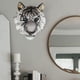 thumbnail image 4 of Cabeza de tigre de resina 3D Montaje en pared Escultura animal Accesorios Artesanía Arte animal grande para granja pequeña sala de TV pequeña sala Decoración Fernando Estatua de cabeza de animales, 4 of 7