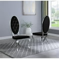 thumbnail image 4 of 6pc. White Marble Dining Set with Lazy Susan and Silver Stainless Steel, 4 of 4