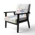 thumbnail image 3 of Designart "Pink Suprematism Ethereal composition" Chaise d'Appoint Abstraite Rose - Fauteuil Moderne pour Chambre, 3 of 7