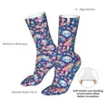thumbnail image 4 of Salouo mushroom Skull rainbow color Pattern Fun Novelty Crew Socks,Casual Athletic Socks Neutral Socks, 4 of 7