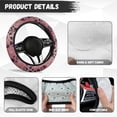 thumbnail image 5 of Uorisanigo Dog Paw 15 Inch Car Steering Wheel Protector for Women Modern Car Steering Wheel Cover for Most Vehicle Easy to Install Car Accessories Soft Auto Wheel Cover Gift for Holiday, 5 of 8