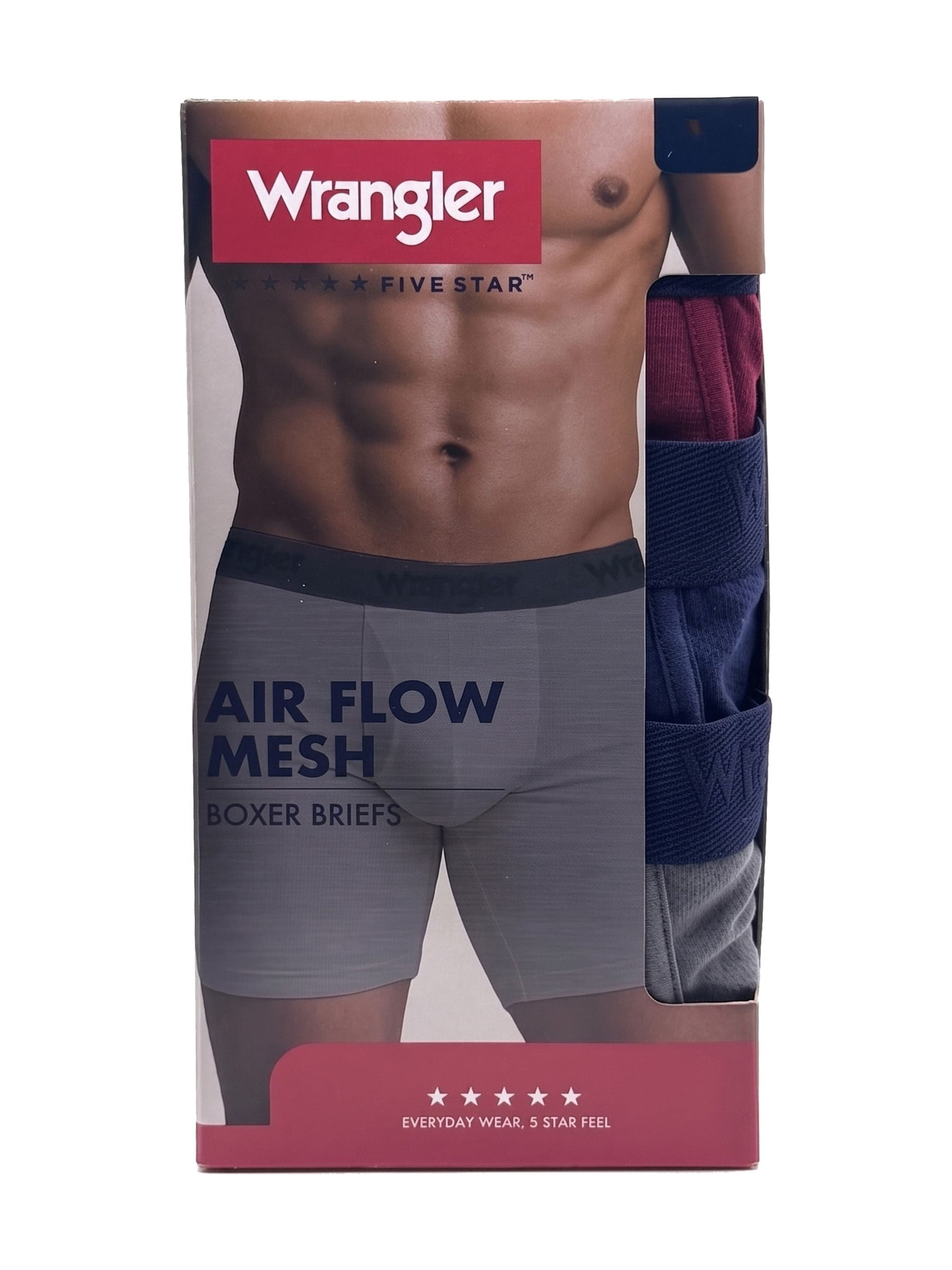 Wrangler Men's Air Cotton Mesh Trunk, 6 pack