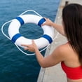 thumbnail image 5 of 20 Inch / 50cm Pool Safety Life Preserver Throw Ring Buoy- Swim Foam Rings for Swimming Pool Wall Decoration, 5 of 10