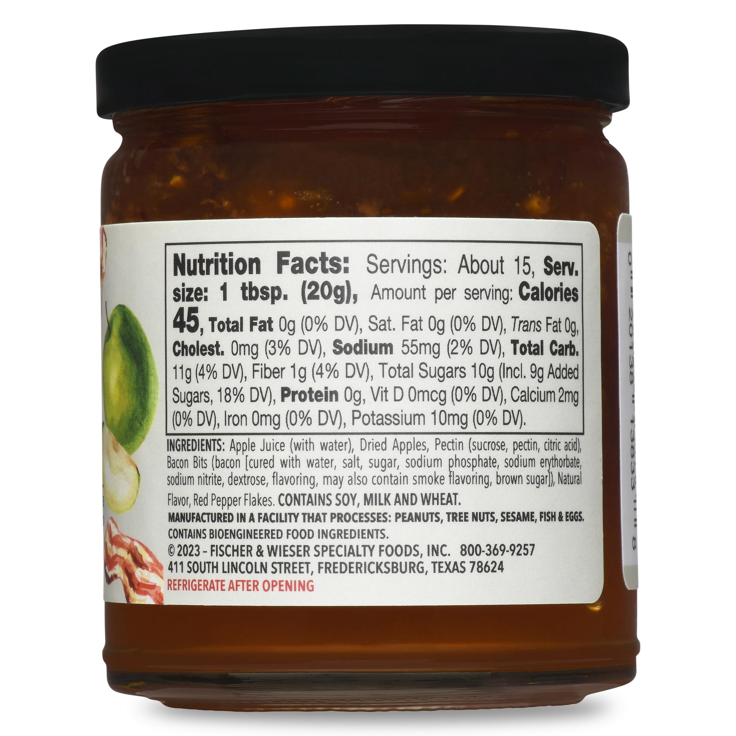 Fischer & Wieser Bacon & Apple Jam, 10.5 oz