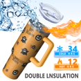 thumbnail image 2 of 1pc Halloween 40oz Tumbler with Straw & Handle - Insulated Stainless Steel Cup | Holiday Gift for Man Women (Christmas, Valentine's, Birthday), 2 of 5