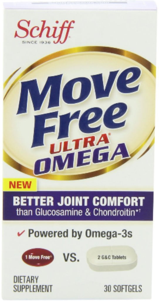 Schiff Move Free Ultra Omega Softgels 30 ea (Pack of 4)