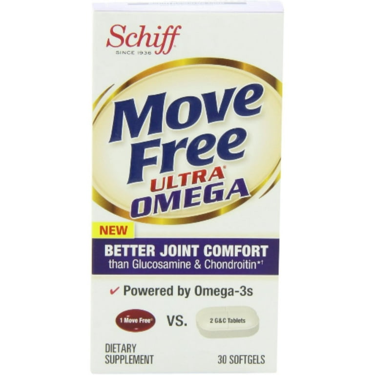 Schiff Move Free Ultra Triple-Action Tablets (75 Count) (Pack of 6)