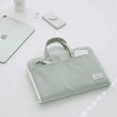 thumbnail image 4 of Women Laptop Sleeve Handbag 11 12 13 Inch for Macbook Air 13.3 for ipad 10.2 10.5 Pro 11 12.9 Air4 10.9 Mini 456 Asus Notebook Bag (green,13 13.3 14 inch), 4 of 7
