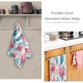 thumbnail image 7 of SKYSONIC 2 Pack Cotton Hand Towels 28.3 x 14.4 Inches Ultra Soft and Absorbent Towels for Face, Kitchen, Bath, Hotel, Gym, Tropical Palm Flamingo, 7 of 7