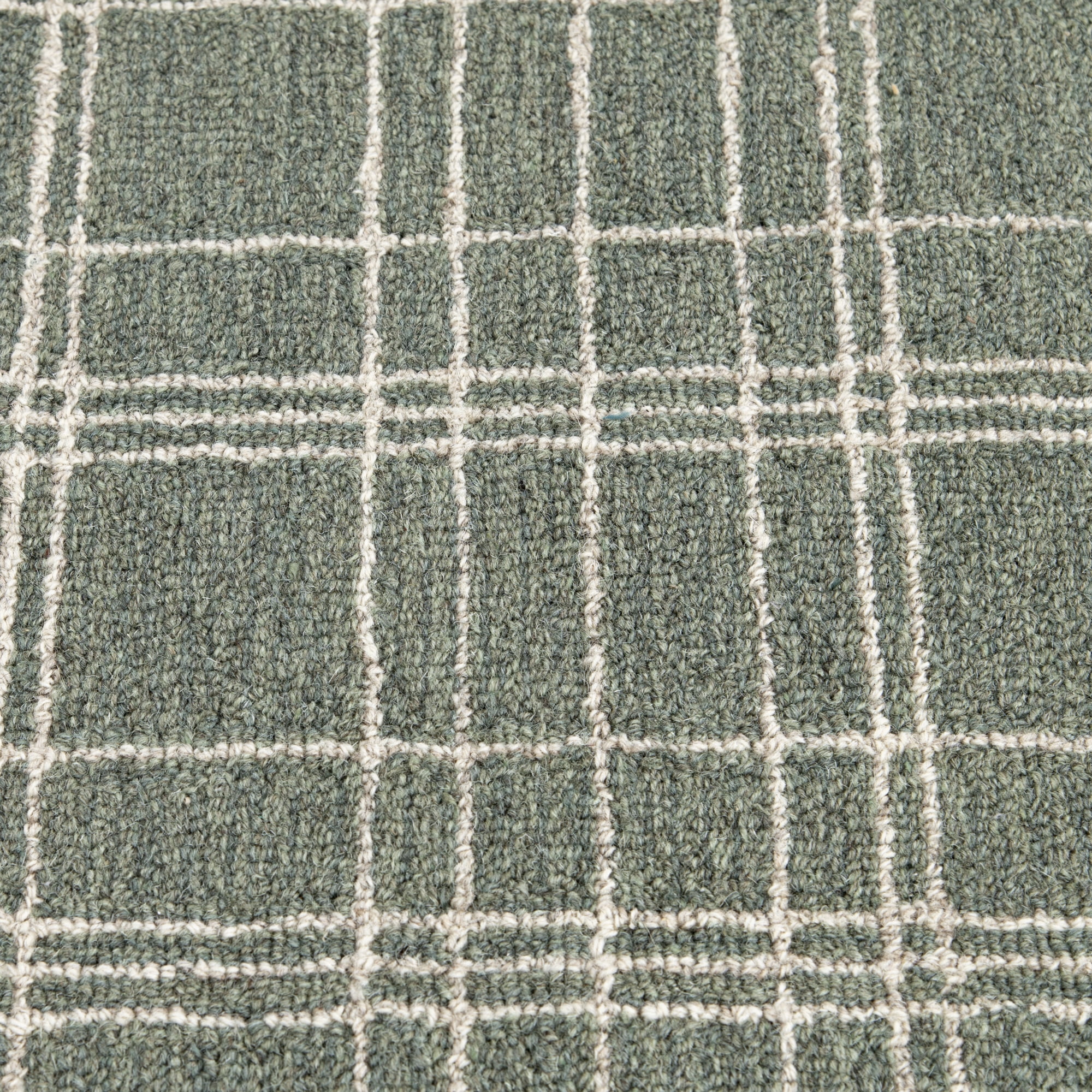 Better Homes & Gardens Green Plaid Wool Indoor Area Rug, 7'10"x9'10"