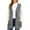 Dark Gray #013, variant on Women's Fuzzy Fleece Vest Oversized Sleeveless Sherpa Jacket Casual Lightweight Hooded Outerwear with Pockets Light Gray M