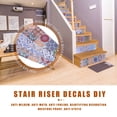 thumbnail image 3 of Peel and Stick Tile Backsplash Stair Riser Decals DIY Tile Decals Mexican Traditional Waterproof Home Decor Staircase Decal Stair Mural Decals, 3 of 10