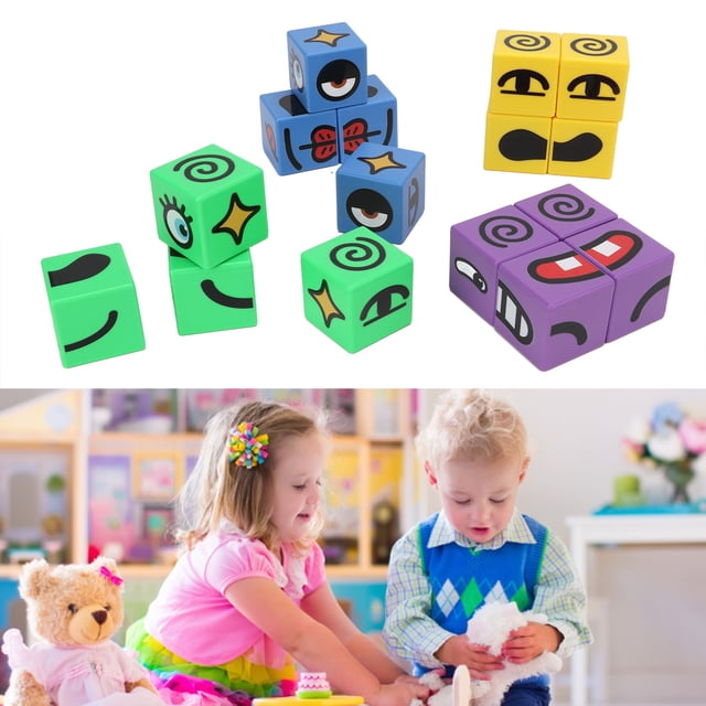 De Bloques de Construcción, Expresiones Educativas Interactivas que Coinciden Con Cubo Portátil Con Bell For Home