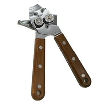 BESTonZON Stainless Steel Manual Can Opener with Grip Handles, Easy Turn, Heavy Duty Lid Remover for Seniors, Kitchen & Bar Tool, Smooth Edge