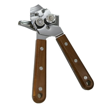 BESTonZON Stainless Steel Manual Can Opener with Grip Handles, Easy Turn, Heavy Duty Lid Remover for Seniors, Kitchen & Bar Tool, Smooth Edge