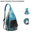 thumbnail image 3 of Modern Abstract Sling Backpack - Clean Line Geometric Print Crossbody Bag, Fashionable Water-Resistant Daypack, 3 of 4