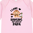 thumbnail image 4 of Inktastic Monkey I Love Hanging out with My Papa Boys or Girls Long Sleeve Baby Bodysuit, 4 of 5