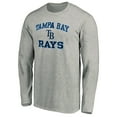thumbnail image 2 of Men's Heathered Gray Tampa Bay Rays Team Heart & Soul Long Sleeve T-Shirt, 2 of 3