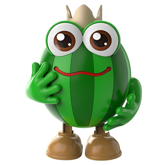 Oioii Dancing Watermelon Robot Toy, Light and Music Interactive Design, Flexible Dance Moves, Cute Cartoon Shape, Perfect Holiday and Birthday Gift for Play Enthusiasts,Green