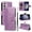 Purple, variant on for Samsung Galaxy A17 5G Wallet Case, PU Leather Flip Cover with Kickstand,Magnetic Closure Wrist Strap 3 Card Slots & 1 Cash Pocket Shockproof Full Body Protection for Galaxy A17 5G,Darkgreen