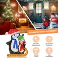 thumbnail image 3 of Costway Lighted Standing Penguins Artificial Christmas Decoration Pre-Lit 80 LED Bulbs, 3 of 7