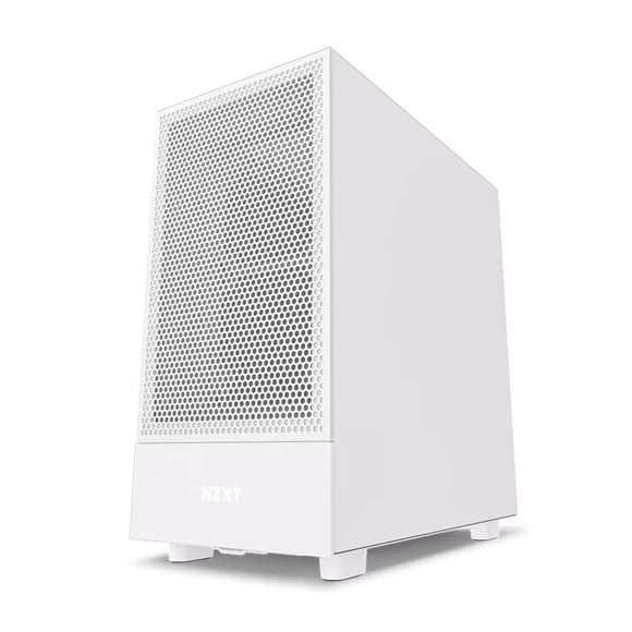 Gabinete NZXT H5 FLOW RGB Blanco ATX S/Fuente Cristal