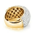 thumbnail image 2 of Ladies Large 14K Unique Pave Natural Diamond Ring Anniversary Band (Yellow Gold Size 6), 2 of 3