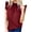 Red, variant on JGGSPWM Women's Sleeveless Tank Top Trendy Tshirts Crewneck Tunic Ruffle Vest Solid Tees Summer Casual Camisole Black S