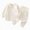 H480-Beige, variant on TOWED22 Boys Girls Pajamas 2Piece Toddler Kids Pjs Sets Cotton Toddler Clothes Sleepwears 3 6 9 12 18 24 Months 2t 3t 4t 5t 6t 7t 8t 9t(Pink,12-18 M)