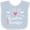 Blue and White, variant on Inktastic I Love My Grandma and Grandpa Heart and Arrows Boys or Girls Baby Bib