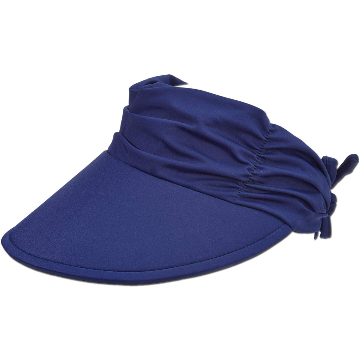 Lightweight Packable 4 Wide Floating Big Brim with Embroidered Logo Panama Jack Womens Sun Visor Hat Adjustable Tie