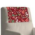 thumbnail image 2 of COEQINE Recliner Headrest Covers PU Leather Headrest Protector with Hook and Loop Straps, Universal Head Rest Covers for Recliner Home Decor, 17x27 Inch, Christmas Snowman Reindeer Red, 2 Pieces, 2 of 7