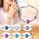 thumbnail image 1 of Fiudx Pulsera de Corazón, Elegante Brazalete de Cristal, Joyería de Boda de Moda, Regallo Romántico de San Valentín, Accesorio para Mujer, Ropa de Fiesta, Estilo Femenino, Incluye Collar a Juego., 1 of 1