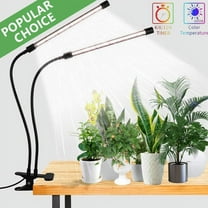 JSOT LED Grow Light, 6500K Full Spectrum Clip Plant Growing Lamp with White Red LEDs for Indoor Plants, 3/6/12H Timer & 10 Dimmable Levels
