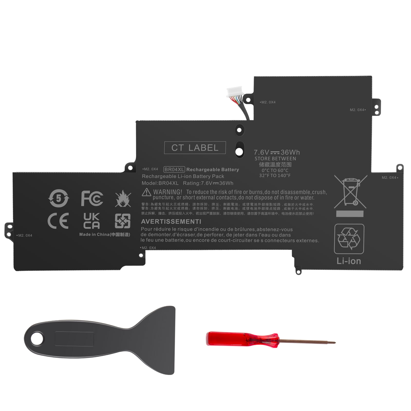Original] Hp EliteBook 1030 G1 Laptop Battery - 7.6 V 36Wh BR04XL